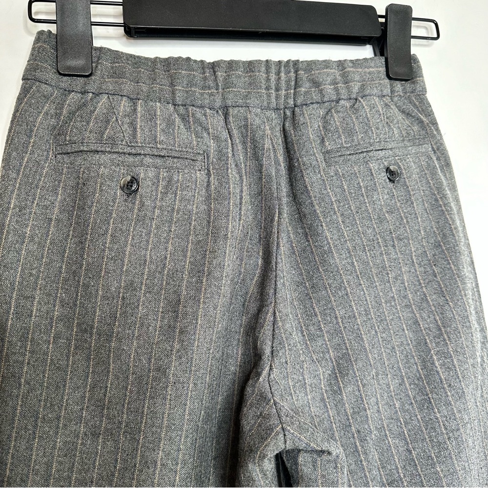 Janie and Jack Grey Wool Pinstripe Joggers - Picture 7 of 13